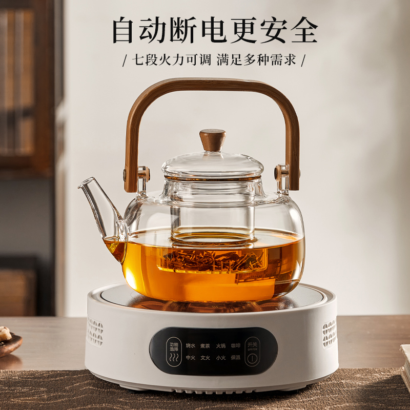 电陶炉小型煮茶器家用大功率静音烧水炉电热炉多功能新款蒸煮茶炉-图0