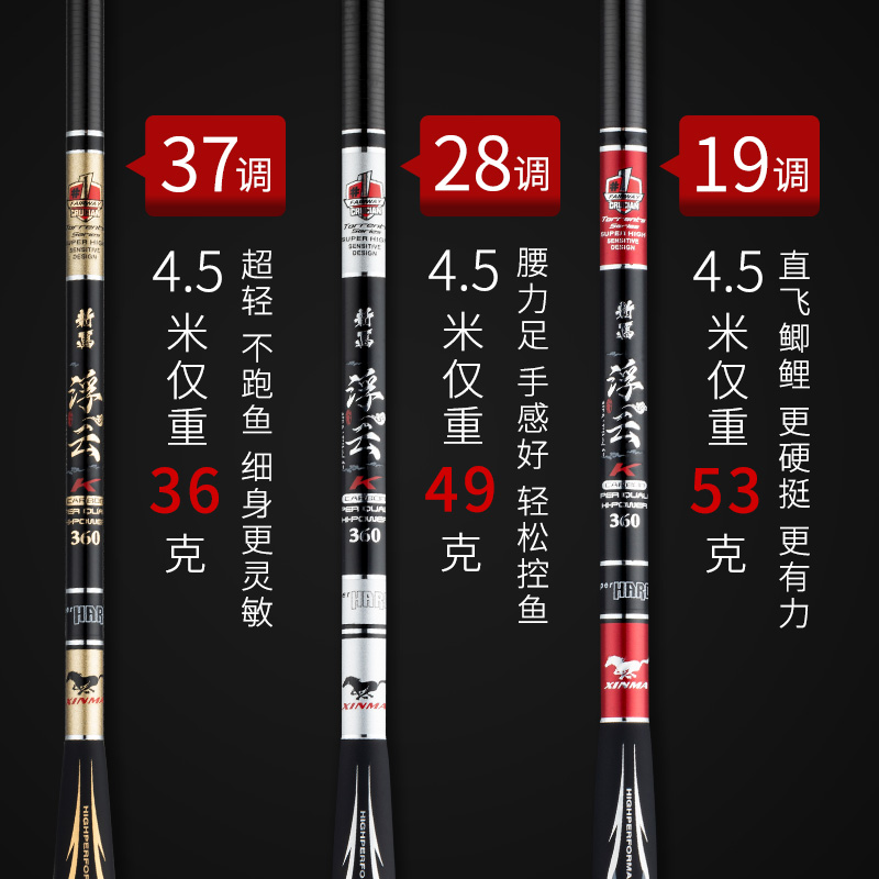 钓鱼竿 19 手竿 37 调鲫鱼竿最 28 新马品牌鱼竿超轻超硬超细五大台钓 钓鱼竿 19 手竿 37 调鲫鱼竿最 28 新马品牌鱼竿超轻超硬超细五大台钓