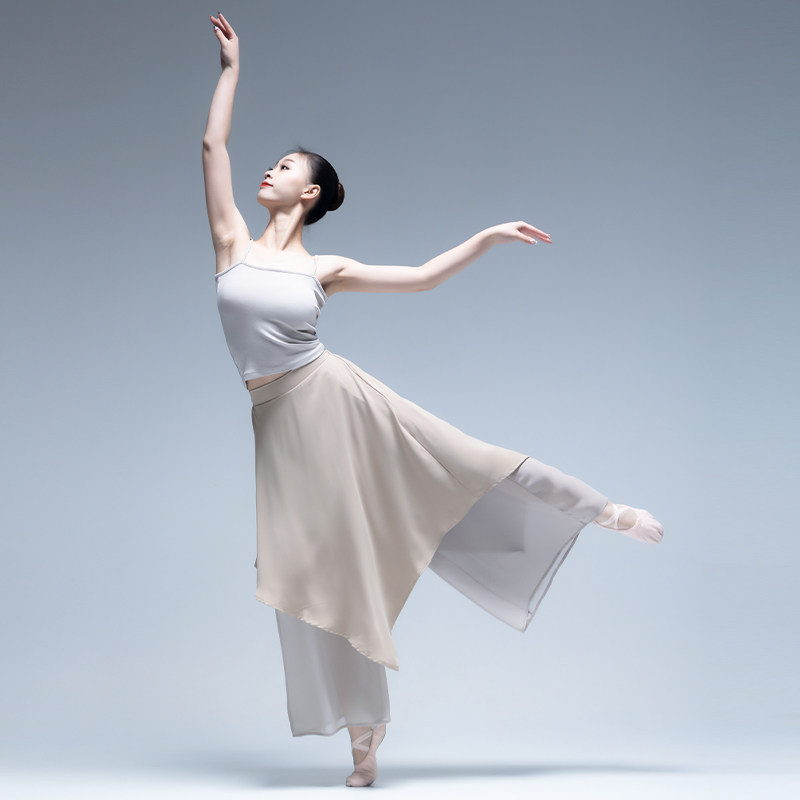 女形体服古典舞身韵纱衣阔腿练功服 靓卫士民族服装/舞台装