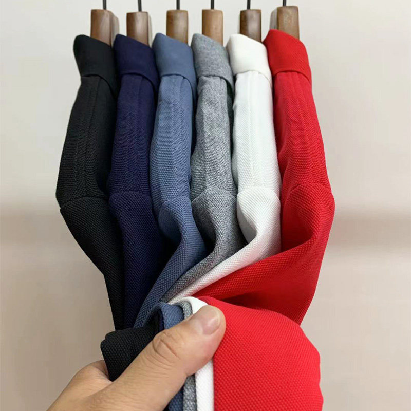 男士长袖本命年红色喜宴保罗polo衫 楼麦T恤