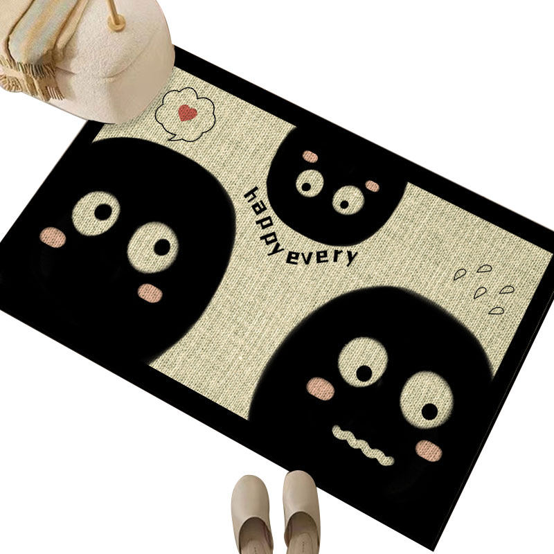 卡通亚麻地垫门垫厨房防滑亚麻地垫进门橡胶脚垫浴室门口吸水垫子,淘宝优惠券,粉丝福利购,淘宝优惠卷