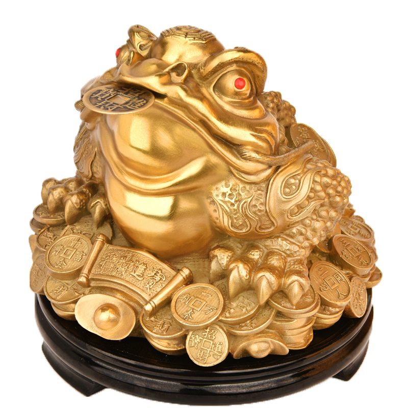 【新中式】纯铜招财金蟾风水摆件