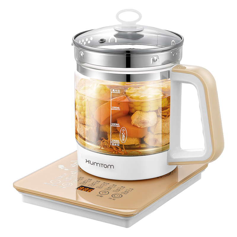 萱桐养生壶办公室小型家用多功能全自动玻璃电热花茶壶煮茶器茶壶