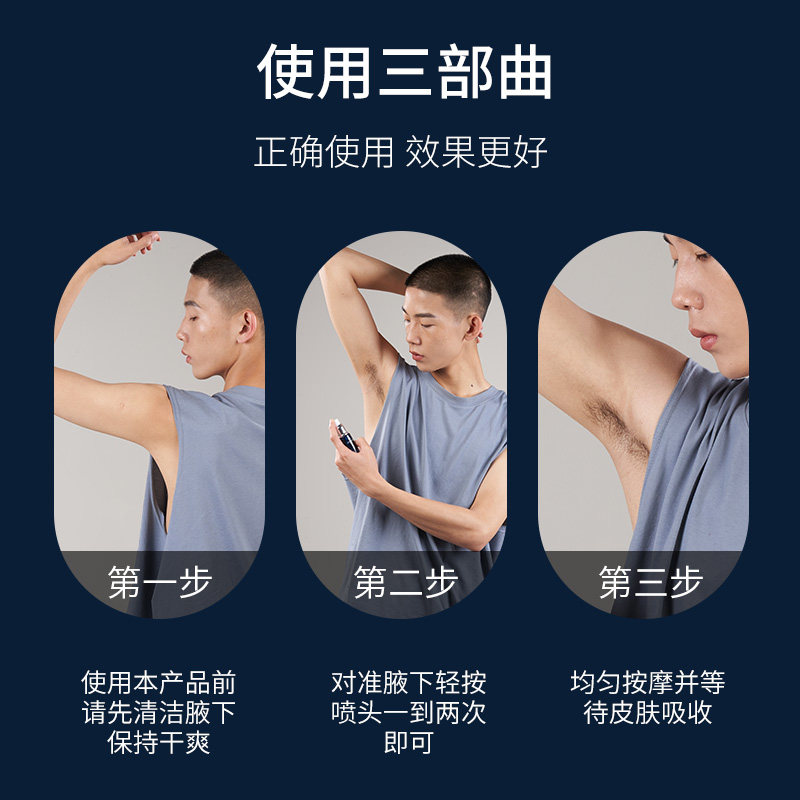 【男士专属】去狐臭异味腋臭孤止汗露 心婷止汗露