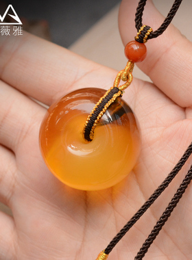 平安扣凯萨薇雅面包圈吊坠项链