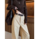 Xun Sheng Ji khaki high waist suit wide leg pants for women high waist