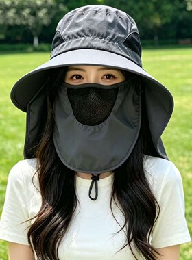 遮阳帽男春季夏季大帽檐抗UV防晒