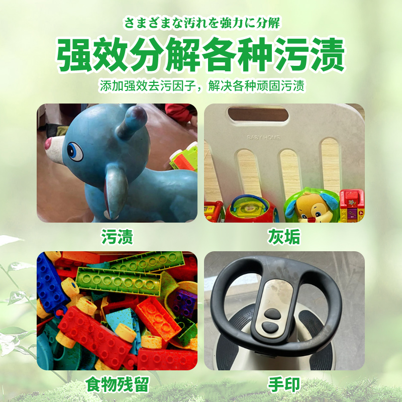 塑料玩具清洁剂幼儿园专用游乐场滑梯清洗剂课桌椅强力去污迹神器-图1