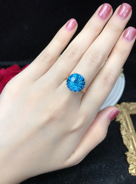 菱面明亮活口祖母绿碧玺戒指紫水晶戒指千禧切面鸽血红宝石钻戒