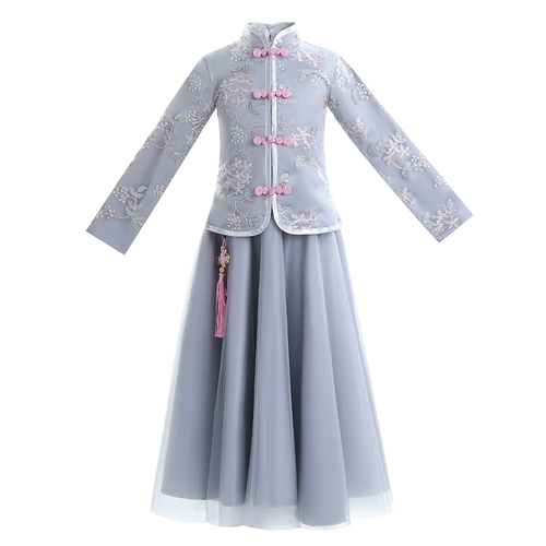 Детское ханьфу, ципао, китайский стиль, осеннее, детская одежда