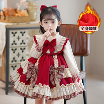 Loretta Girl Princess Dress Winter Baby New Year Clothes Children Dress Autumn Winter Dresses Dress Dress 2023 New