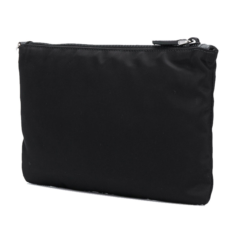 prada尼龙织物皮革字母手拿包 美欧汇奢海外女士包袋