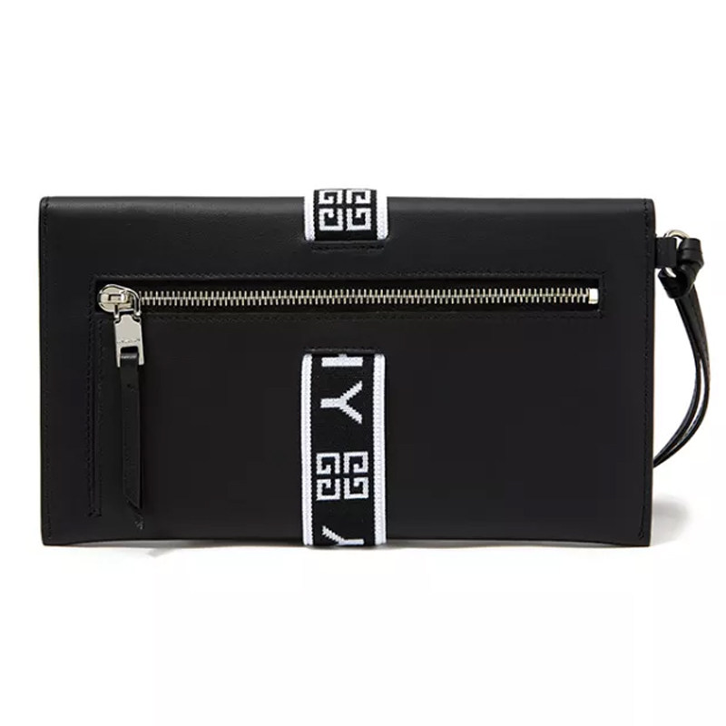 givenchy男女同款新款黑色手拿包 美欧汇奢海外男士包袋