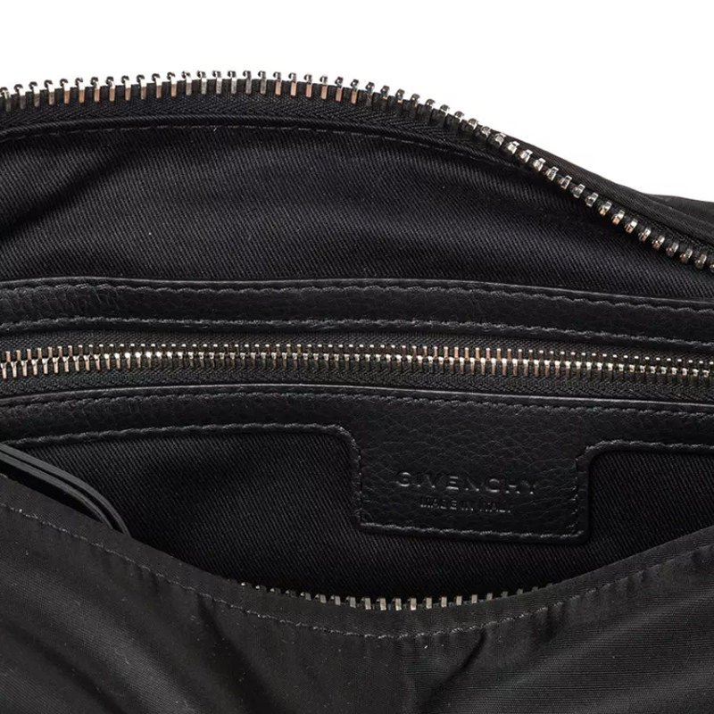 givenchy男士新款黑色尼龙单肩包 美欧汇奢海外男士包袋