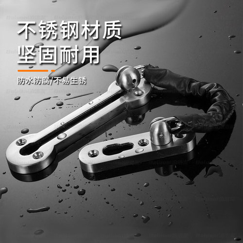 酒店防盗链不锈钢门内反锁扣门栓门锁卡扣安全链扣加厚防盗扣门扣 - 图3