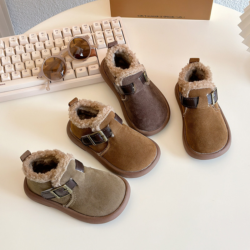 儿童雪地靴2025冬新款女童加绒加厚勃肯鞋保暖防滑短棉靴男童棉鞋,淘宝优惠券,粉丝福利购,淘宝优惠卷