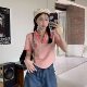 ເສື້ອໂປໂລແຂນສັ້ນບ່າຂວາແບບອາເມລິກາ Retro