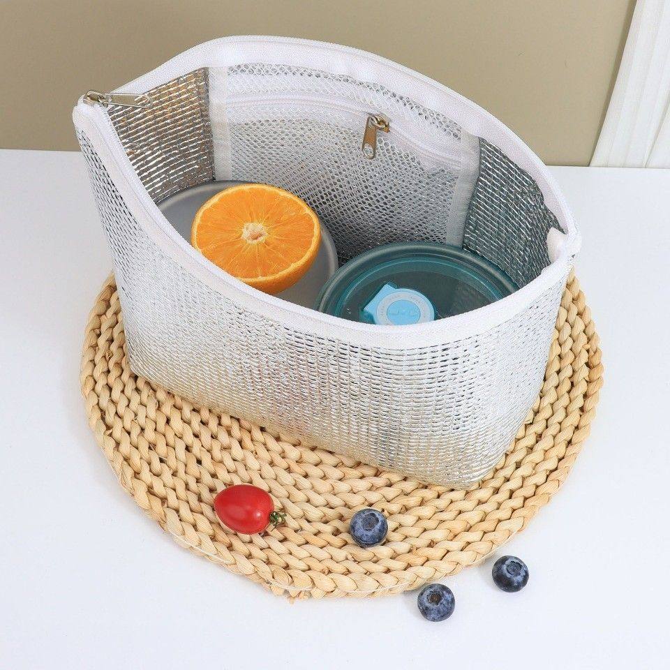 新款纯色拉链保温袋简约加厚便当包保温包防水饭盒袋拉链保温袋,淘宝优惠券,粉丝福利购,淘宝优惠卷