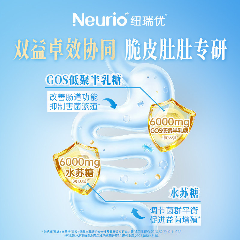 neurio纽瑞优官方旗舰店正品乳铁蛋白免疫球蛋白儿童成长蓝钻版