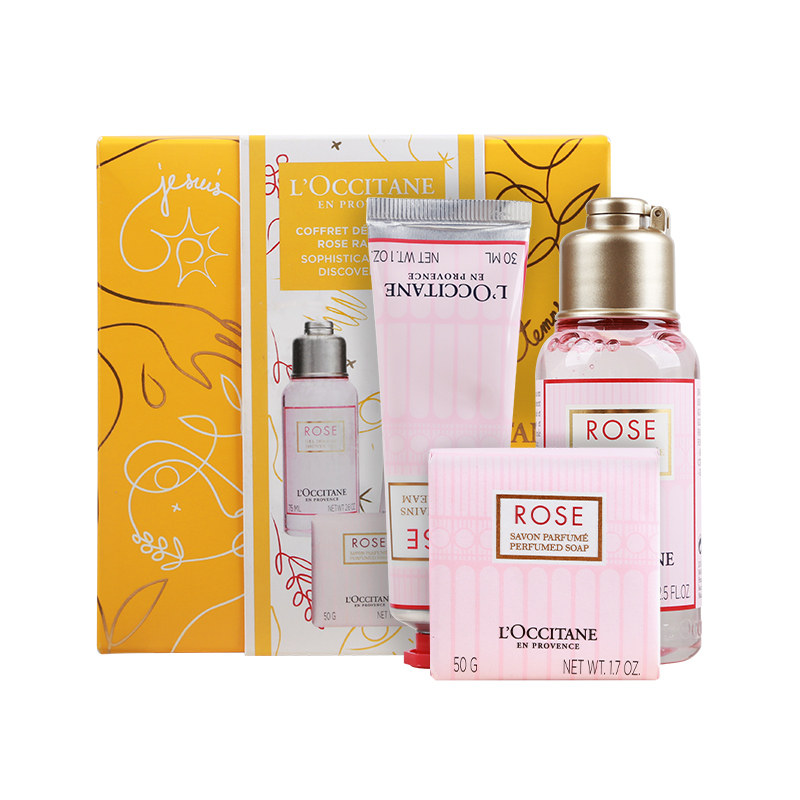 欧舒丹玫瑰套装礼盒沐浴啫喱香皂 VitaBeauty个护海外护手霜