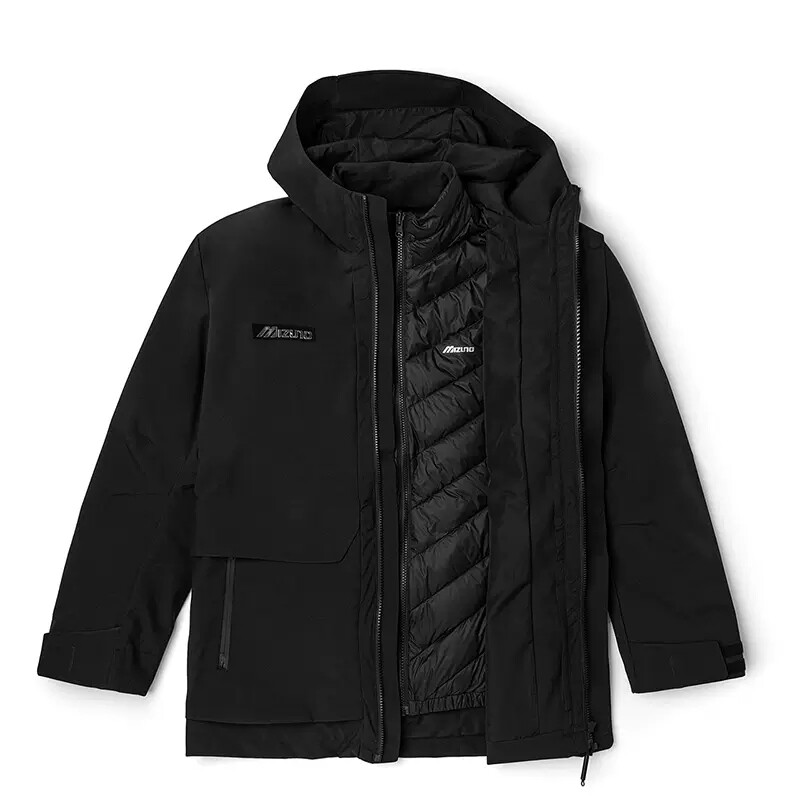 mizuno男秋冬内搭轻薄防风羽绒服 美津浓outlets店运动羽绒服