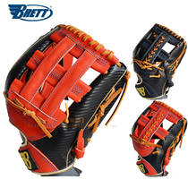 (Boutique Baseball) Taiwan imports Brett JR teen soft and soft bull leather baseball softball universal gloves
