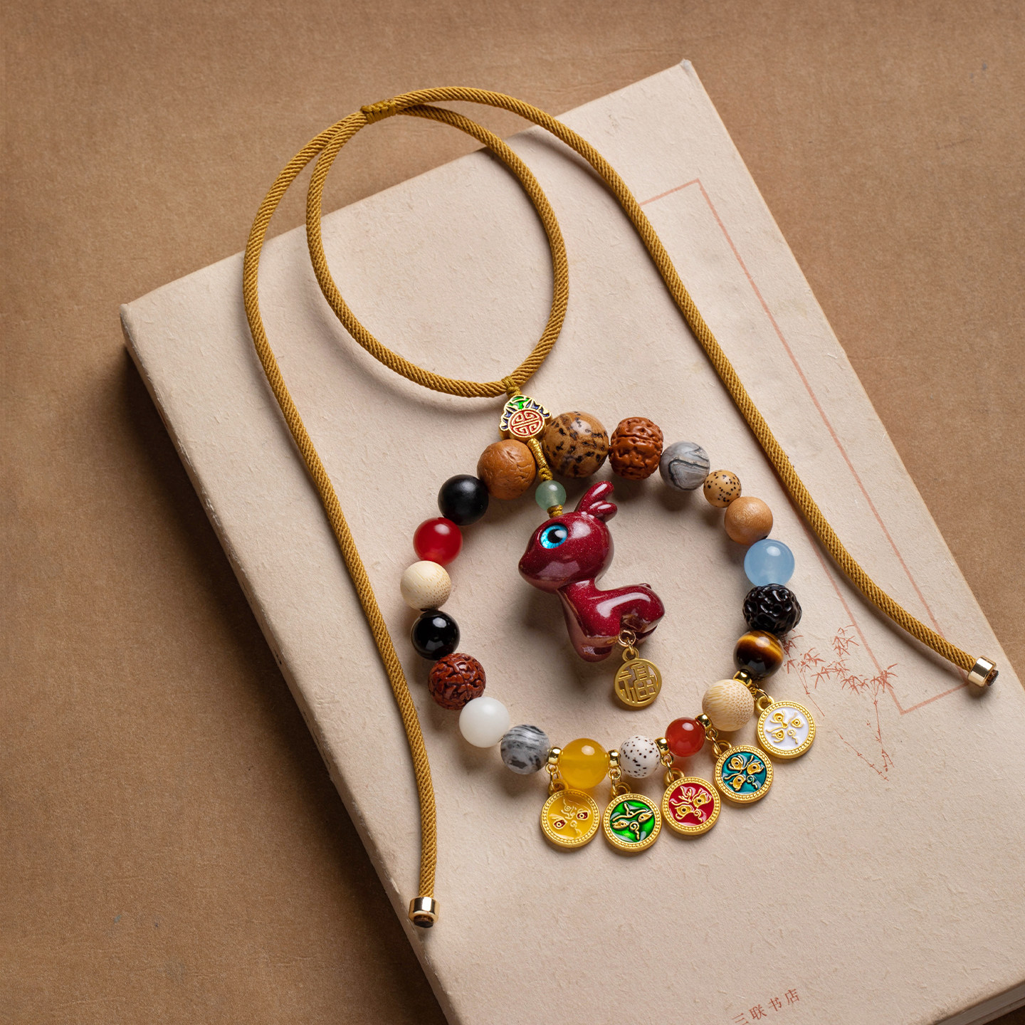 保真朱砂一鹿平安汽车挂件车载内饰吊坠后视镜五路财神高档礼物,淘宝优惠券,粉丝福利购,淘宝优惠卷