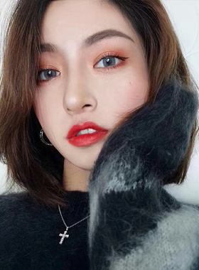 十字架项链s925银镶钻经典轻奢情人节配饰生日礼物送女友小众女士