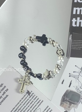 十字架手链ins串珠原创