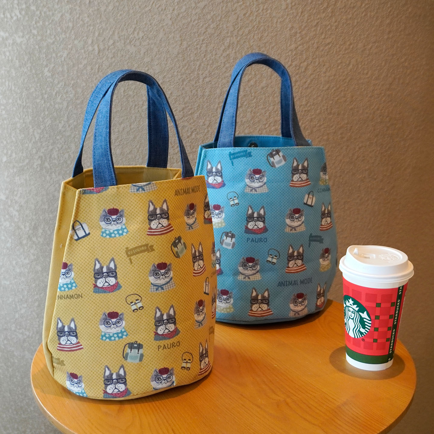 25冬新款日本kusuguru正品刺绣水桶包通勤手提包精美贴布焖烧壶包,淘宝优惠券,粉丝福利购,淘宝优惠卷