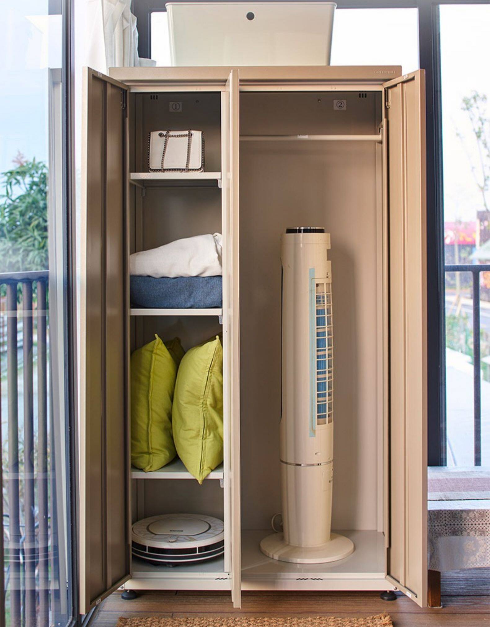 户外阳台庭院储物柜储藏柜防晒防水防雨收纳柜置物柜简约新款日式