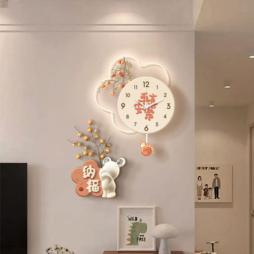 中古风电视背景墙挂画2025新款入户玄关装饰画创意客厅沙发壁灯画-图3