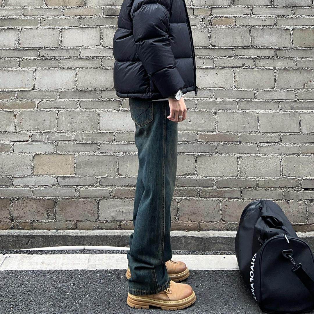 Start秋冬季复古蓝水洗做旧直筒牛仔裤男高街vibe宽松休闲阔腿裤,淘宝优惠券,粉丝福利购,淘宝优惠卷