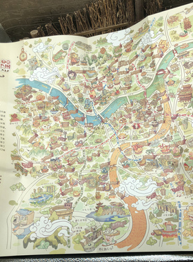 重庆手绘旅行地图旅行旅游地图