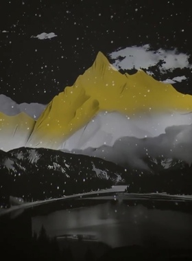 新款日照金山-投影香薰灯投影灯氛围星空小夜灯装饰摆件礼物