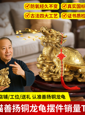 【销量N.01】纯铜龙龟摆件镇宅