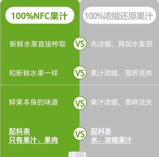 农夫山泉果汁饮料NFC新疆苹果汁300mlx10瓶纯果汁零添加