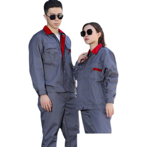 工作服套装男春秋长袖耐磨上衣裤子工厂车间工地汽修劳保工装定制 - 图3