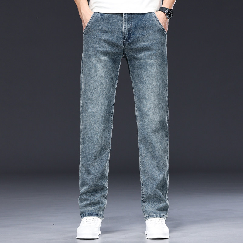 牛仔裤男士宽松直筒裤春秋2026新款冬季工地干活男款弹力工作裤子,淘宝优惠券,粉丝福利购,淘宝优惠卷
