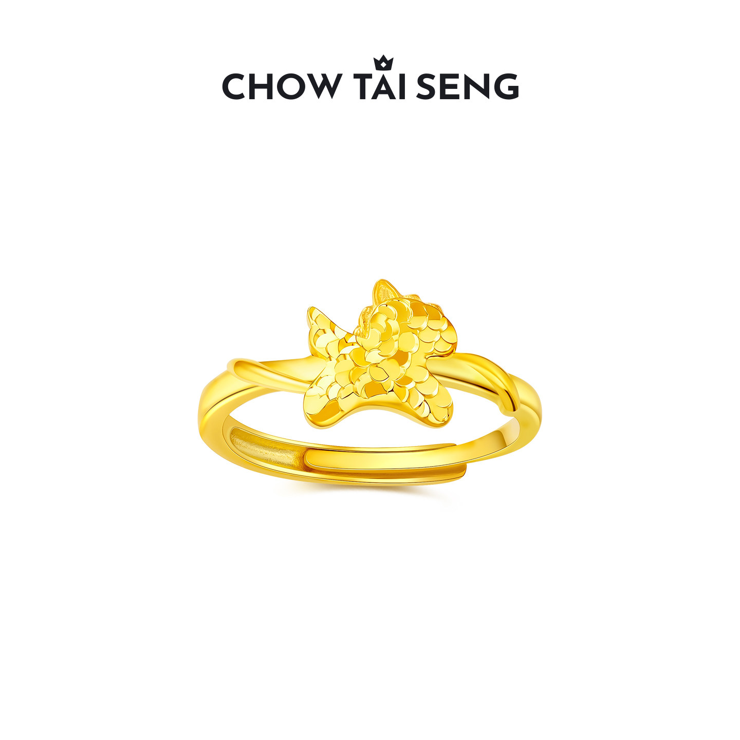 周大生马上有钱戒指生肖马纯银高级感食指戒手饰品送女友生日礼物