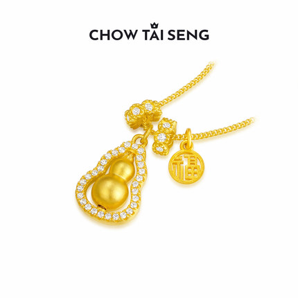 周大生福禄葫芦纯银项链女高级感