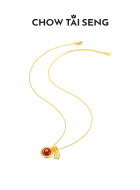 【生日礼物】周大生平安来财项链