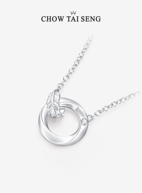 生日礼物|周大生情侣项链纯银