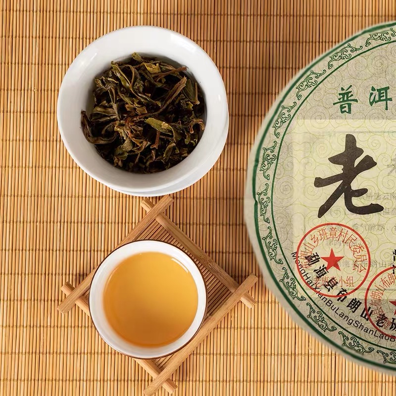 2008年正宗云南老班章普洱茶生茶饼布朗山普洱茶一饼装357克包邮-图1