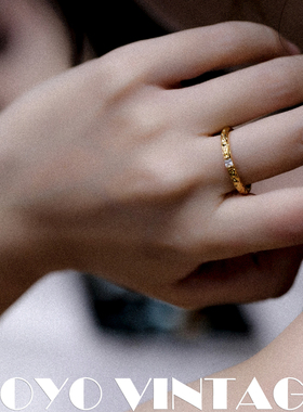 手工ins风复古轻奢高级感戒指