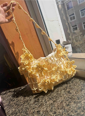春日繁花包毛线手工编织di