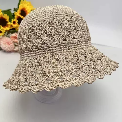 Плетеный жасминовый чай ручной работы, летняя солнцезащитная шляпа, набор материалов для матери, «сделай сам»