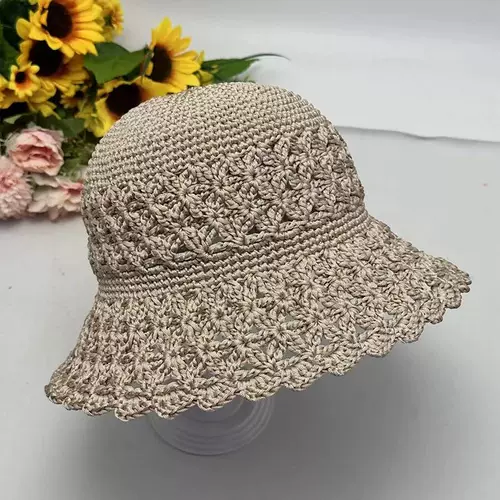 Плетеный жасминовый чай ручной работы, летняя солнцезащитная шляпа, набор материалов для матери, «сделай сам»