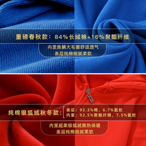 圆领卫衣定制印LOGO刺绣手机汽车4S店工作服春秋冬季男女加绒工装 - 图2