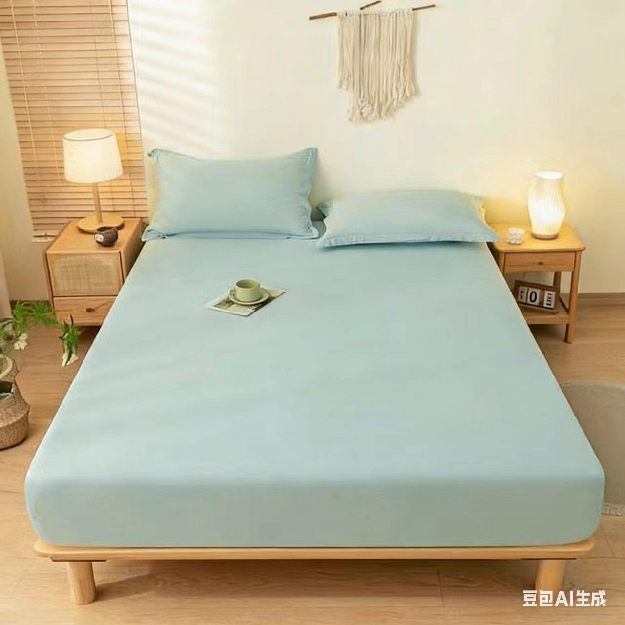 A超柔床笠单件水洗棉床罩席梦思床垫保护罩防尘罩单品床笠LB